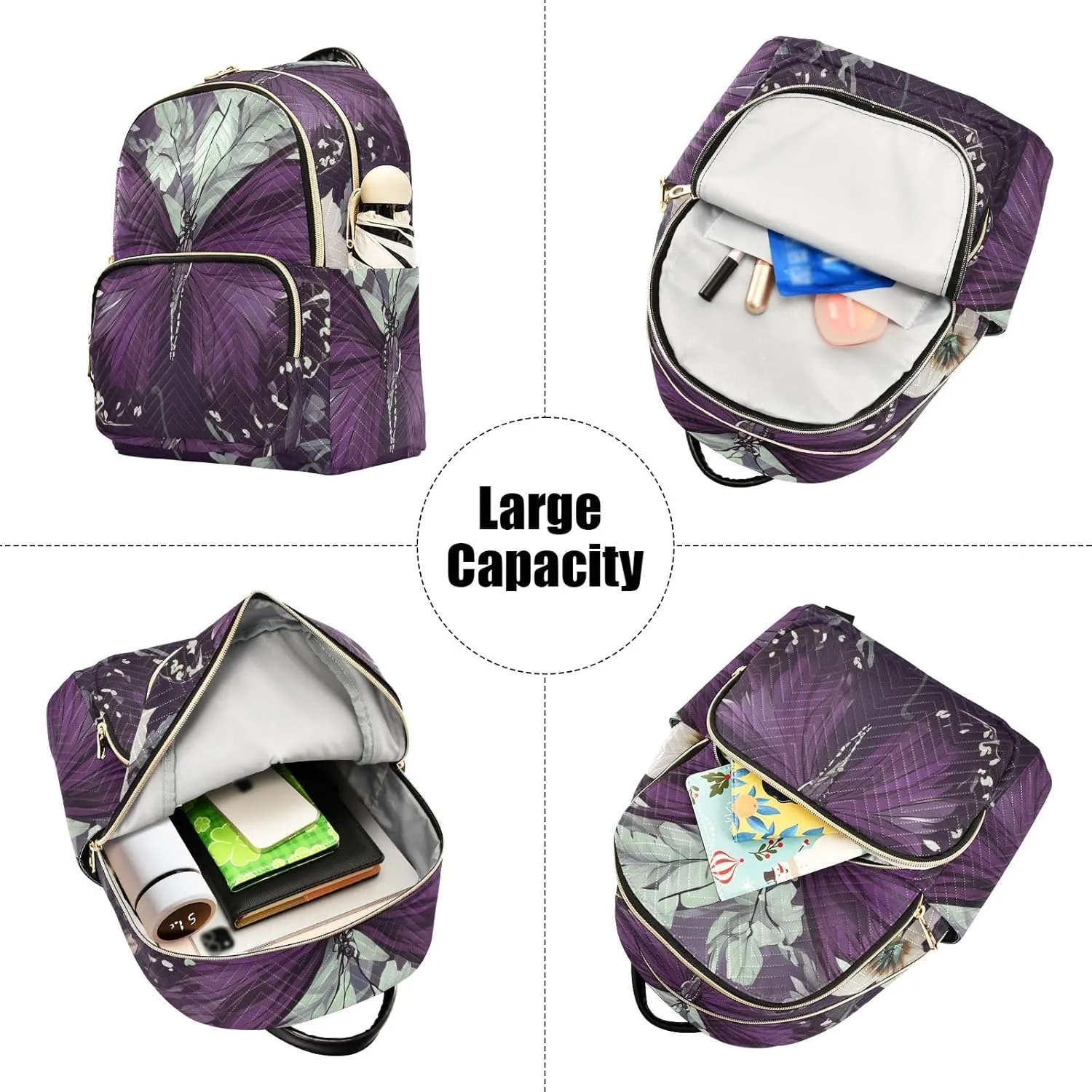 Backpack Purse for Women Funny Classic Bag Backpack Retro Fashion Large Capacity Backpack Funny Present for Women Men (Medium Pattren 2)