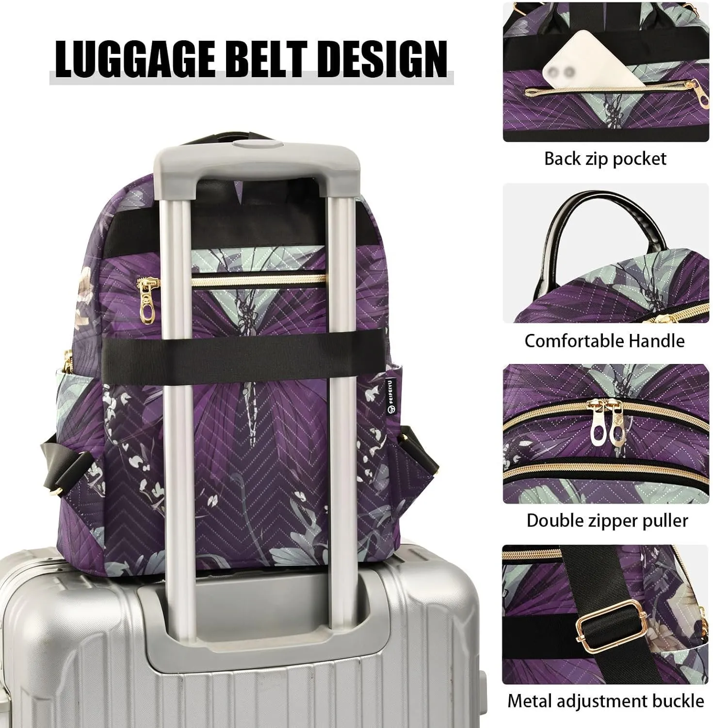Backpack Purse for Women Funny Classic Bag Backpack Retro Fashion Large Capacity Backpack Funny Present for Women Men (Medium Pattren 2)