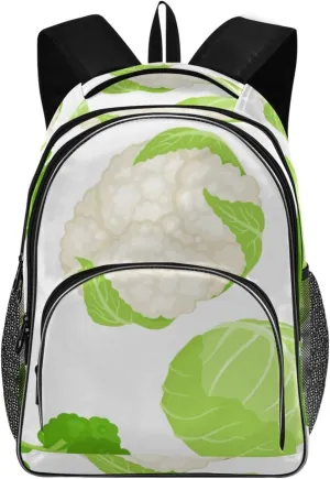 Backpacks 22L Three Layer Arc Book Bag Lightweight for Travel Camping Hiking Rucksack Daypack Kids & Adults Cabbage