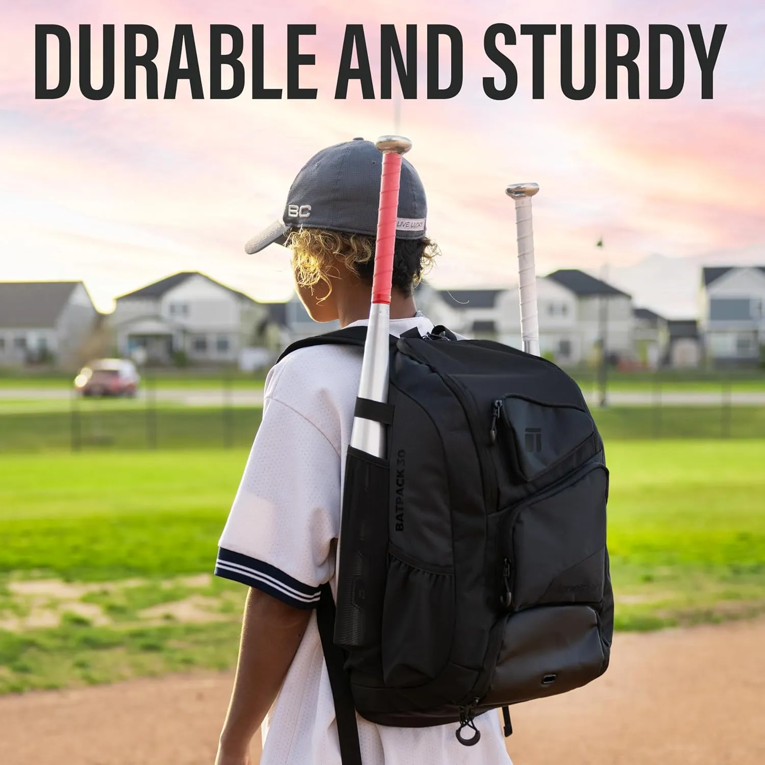 Baseball Bag - Backpack for Baseball, Softball, Tball - Adults & Youth Bat Bag