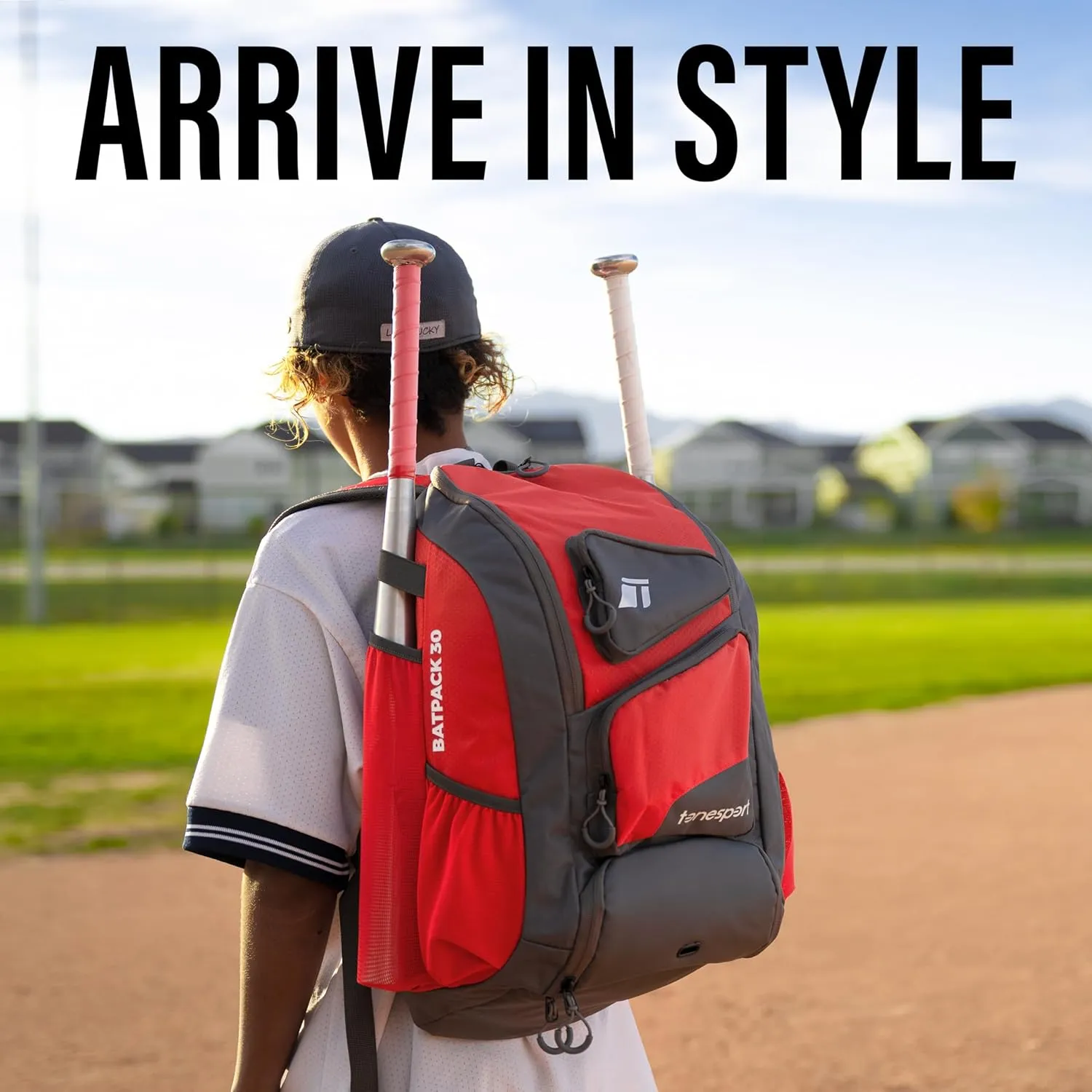 Baseball Bag - Backpack for Baseball, Softball, Tball - Adults & Youth Bat Bag