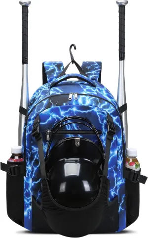 Baseball Softball Backpack for Kids Boys Girls 6-8 8-12 12-14 Large Youth Bat Bag for Gear Storage Baseball Softball Tball Equipment Back Pack with Separate Shoe Bag