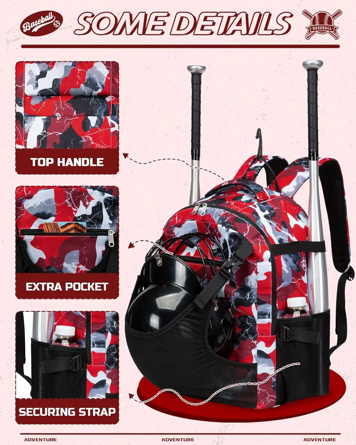 Baseball Softball Backpack for Kids Boys Girls 6-8 8-12 12-14 Large Youth Bat Bag for Gear Storage Baseball Softball Tball Equipment Back Pack with Separate Shoe Bag