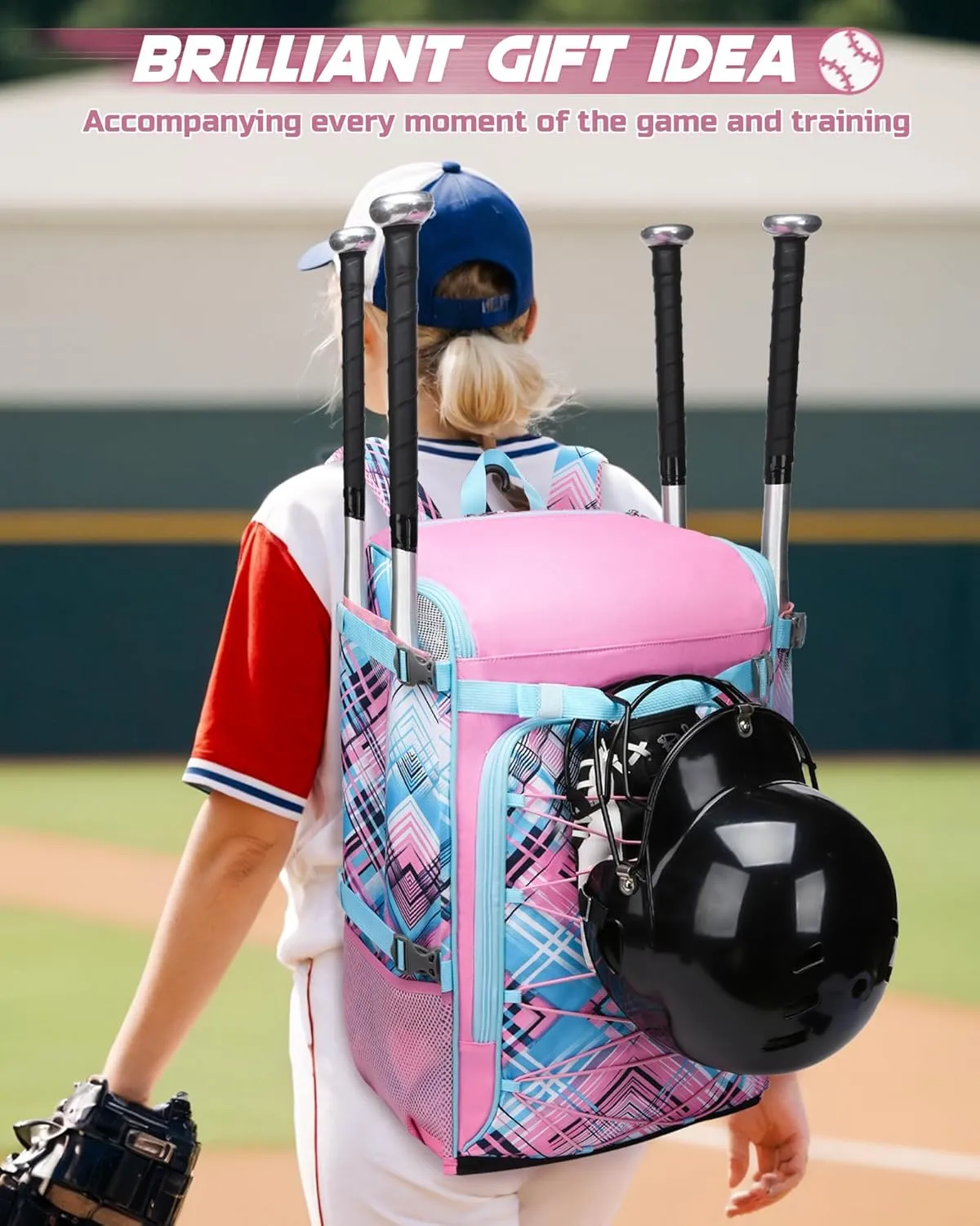 Baseball Softball Catchers Gear Bag for Helmet Chest Protector Leg Guards Cleats Large Baseball Softball Bat Backpack for Boys Girls Catchers Equipment Bag for Youth Adult