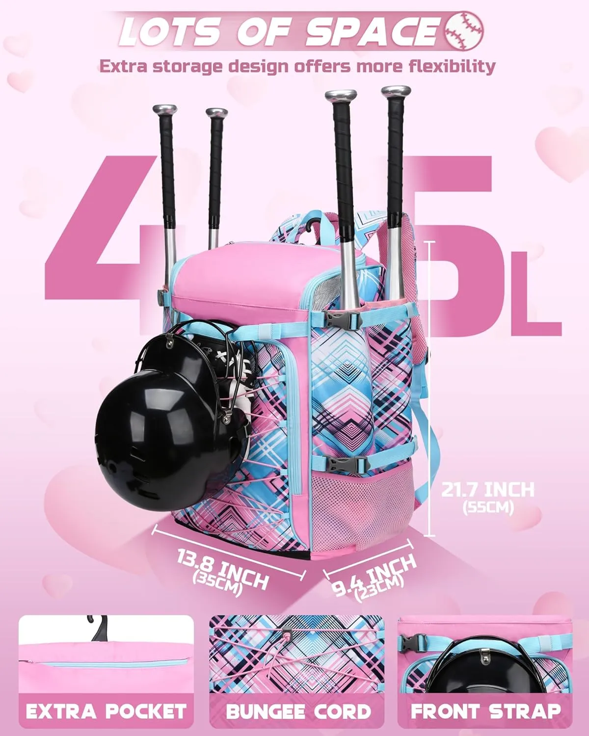 Baseball Softball Catchers Gear Bag for Helmet Chest Protector Leg Guards Cleats Large Baseball Softball Bat Backpack for Boys Girls Catchers Equipment Bag for Youth Adult