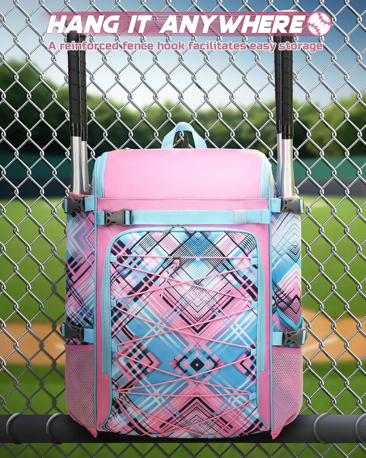 Baseball Softball Catchers Gear Bag for Helmet Chest Protector Leg Guards Cleats Large Baseball Softball Bat Backpack for Boys Girls Catchers Equipment Bag for Youth Adult