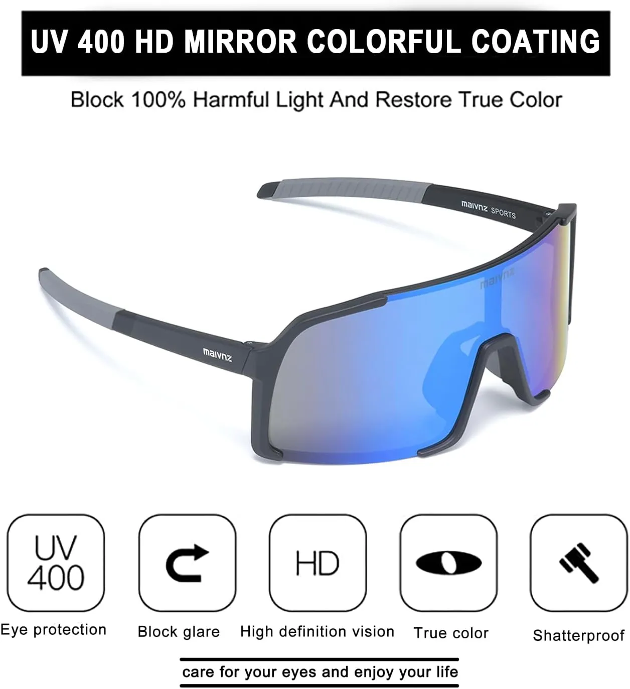 Baseball Sunglasses for Men Women UV400 Protection Sports Glasses for Cycling Running Softball Sunglasses