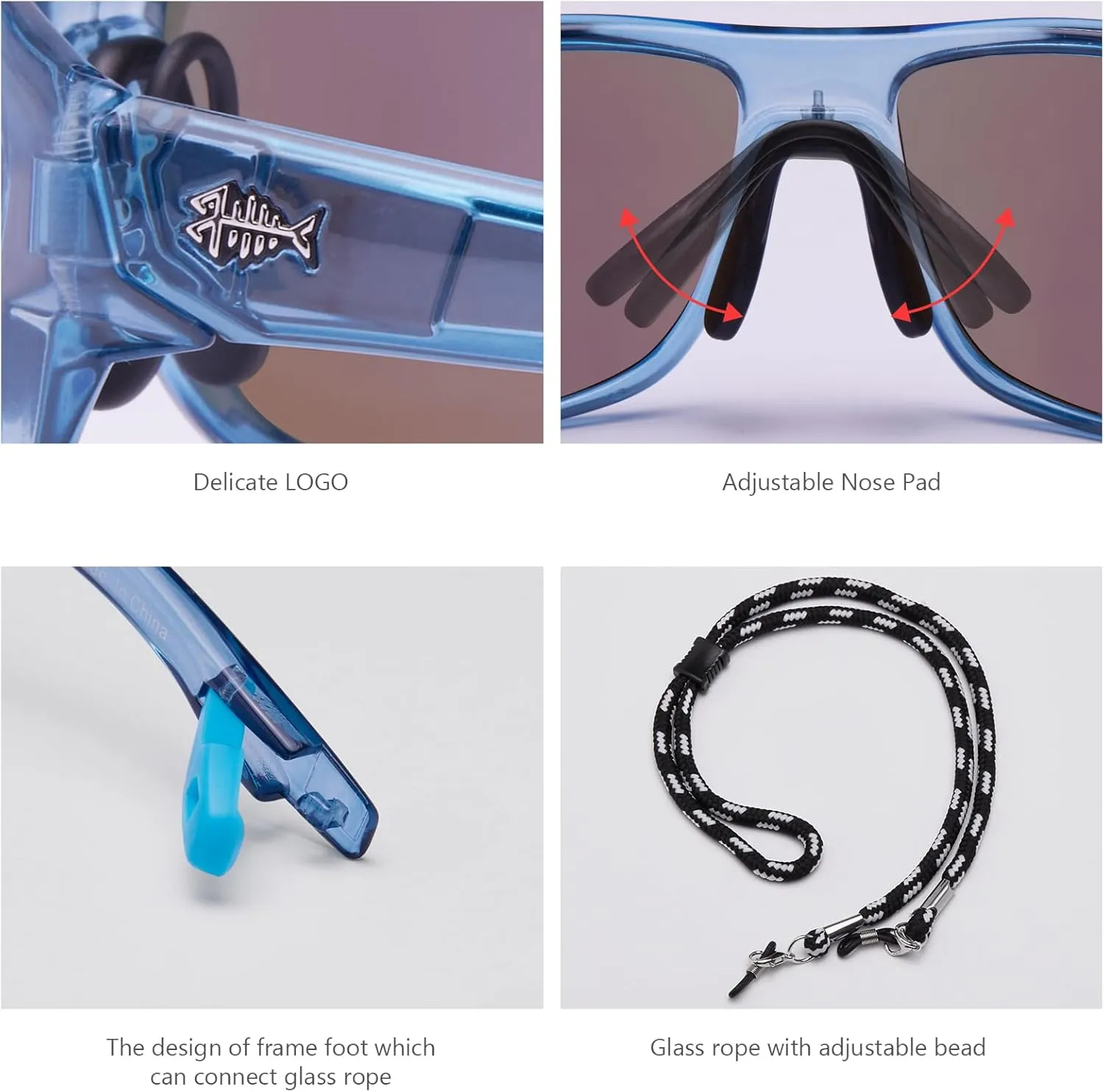 BASSDASH Polarized Sports Sunglasses for Men Women Fishing Driving Hiking UV400 with Lightweight TPX Unbreakable Frame