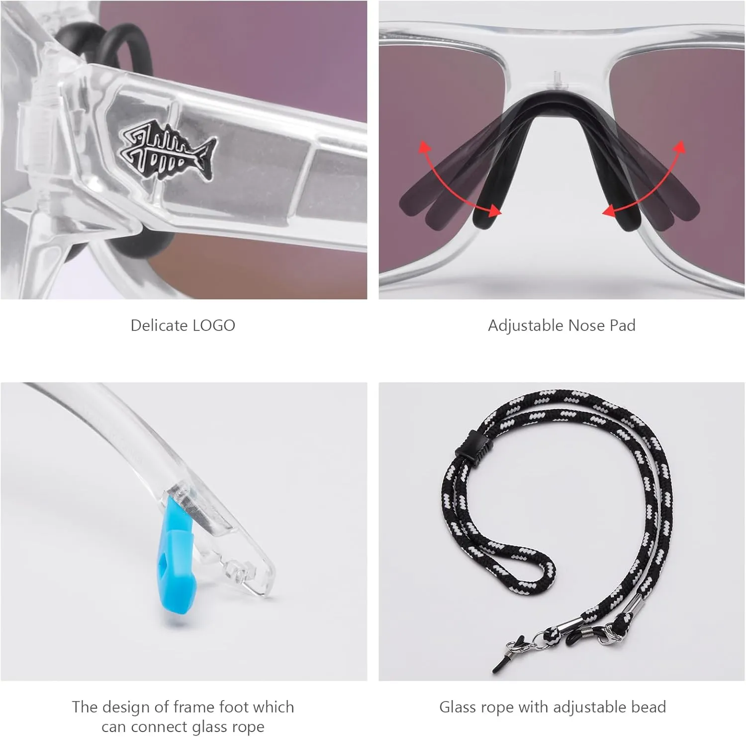 BASSDASH Polarized Sports Sunglasses for Men Women Fishing Driving Hiking UV400 with Lightweight TPX Unbreakable Frame