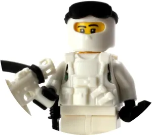 Battle Brick 1.6 Inches Tall Custom Special Forces Winter Army Commando Custom Minifigure | Genuine Military Minifig | Packaged in The USA | Great Gift for Ages 10  to Adult AFOL