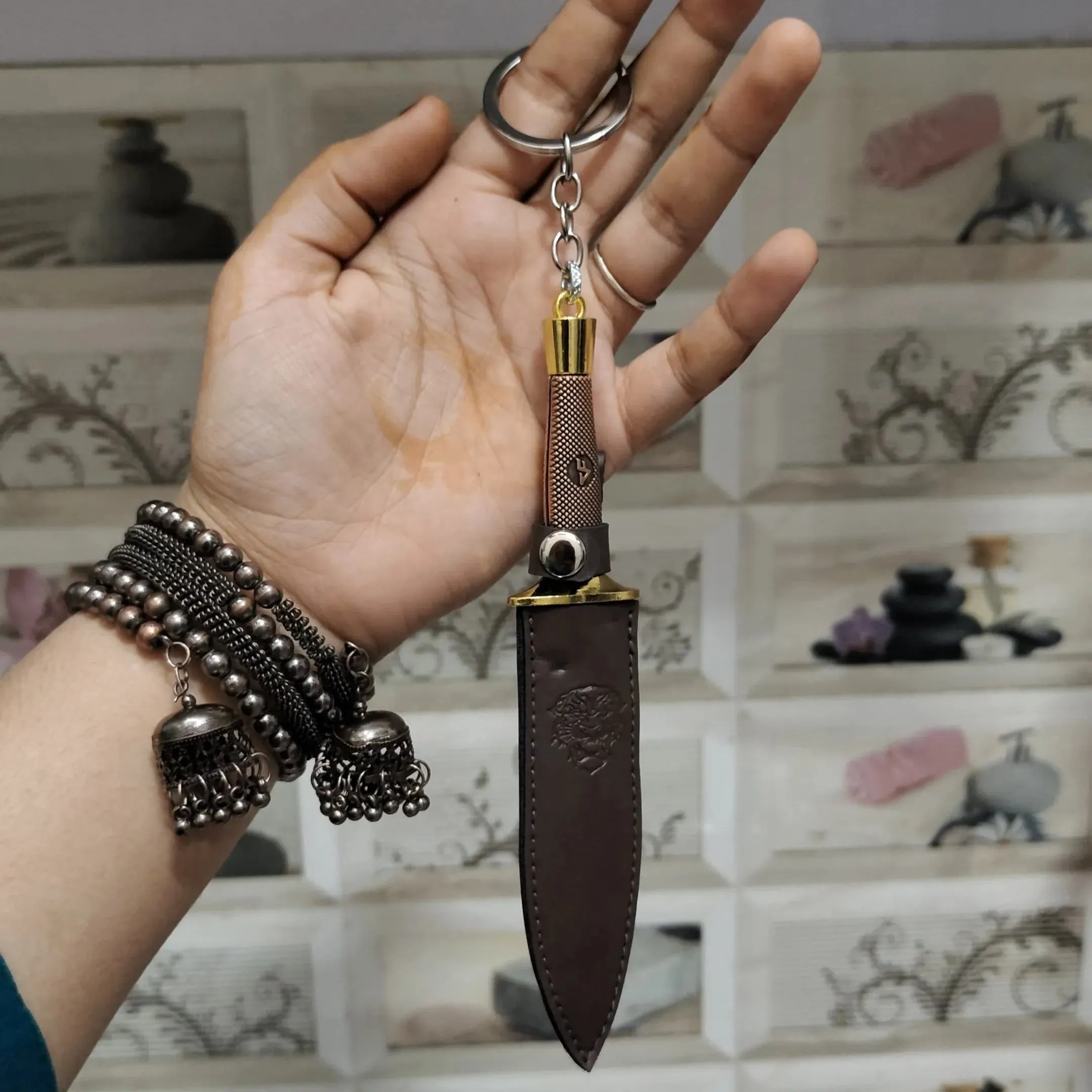 Battle Ready Knife Keychain