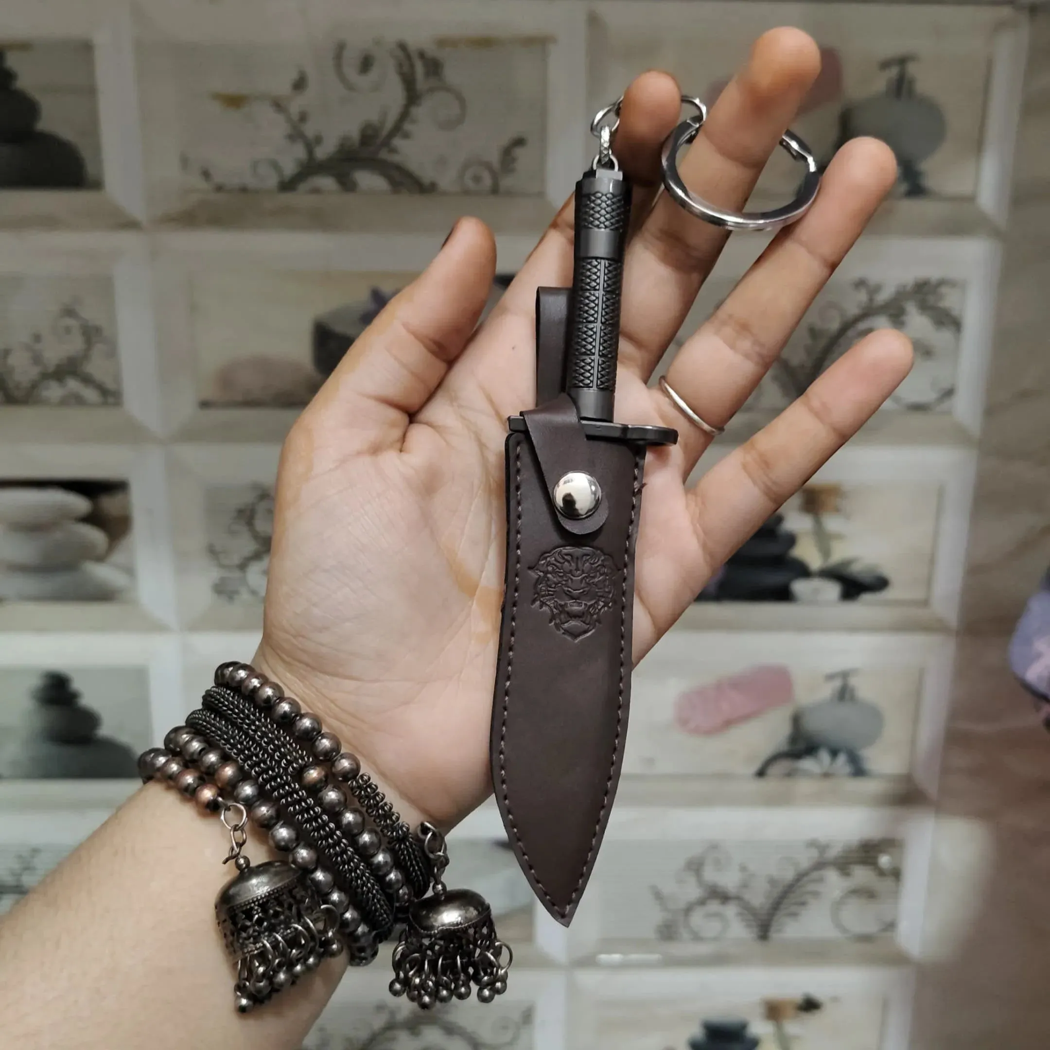 Battle Ready Knife Keychain
