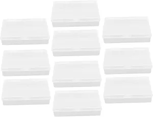 BESTonZON Plaything Cards Box Multi-use Rectangular Storage Cases for Cards Coins Earrings