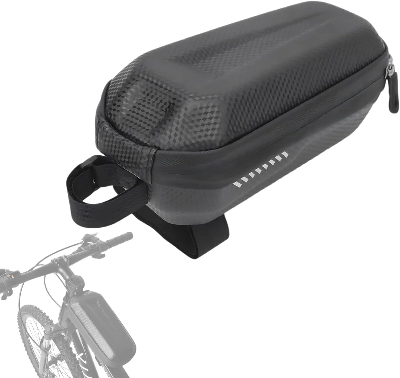 Bike Top Tube Bag, EVA Hard Shell Layered Waterproof Bicycle Cycling Front Tube Bag, Bike Accessories
