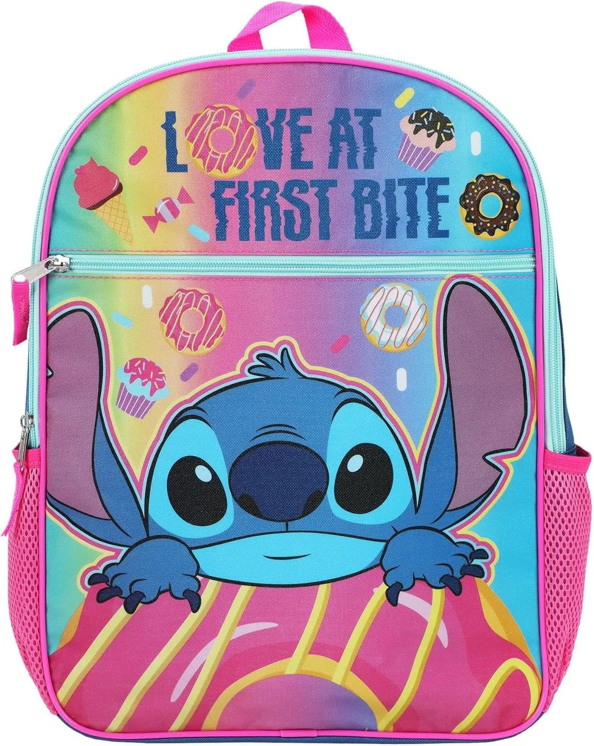 Bioworld Disney Stitch Love At First Bite 16 Inch Backpack