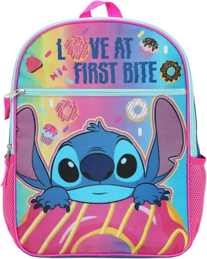 Bioworld Disney Stitch Love At First Bite 16 Inch Backpack