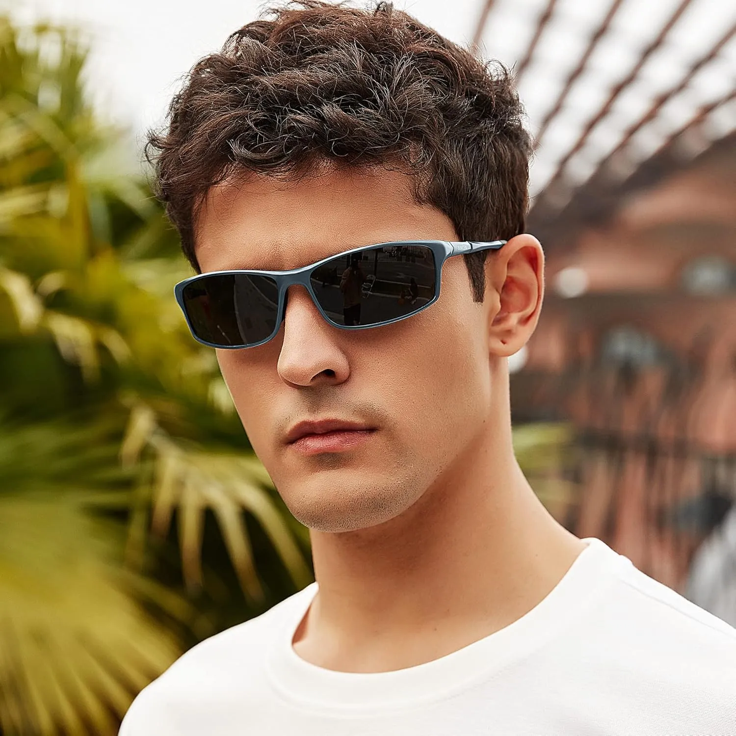 BIRCEN Polarized Mens Sunglasses: UV Protection Sports Shades for Men Women Sport Driving with Al-Mg Frame