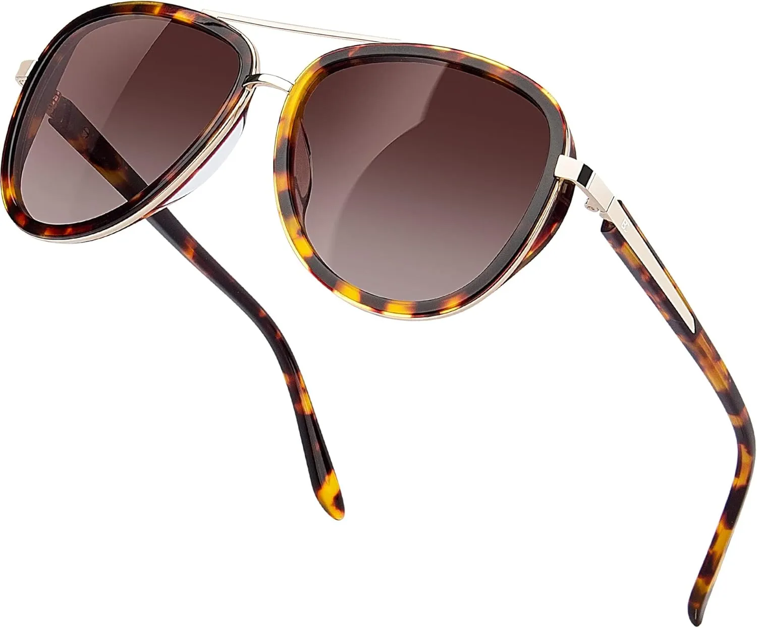BIRCEN Polarized Sunglasses for Women UV - Protection Womens Retro Mirrored Shades with Acetate Frame BC2001