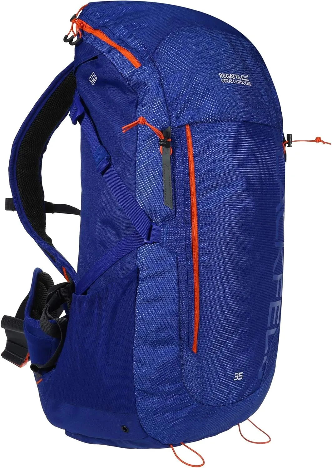 Blackfell III Reflective Hardwearing Travel Hiking, Surf Spray/Blaze Orange, 35 Litre