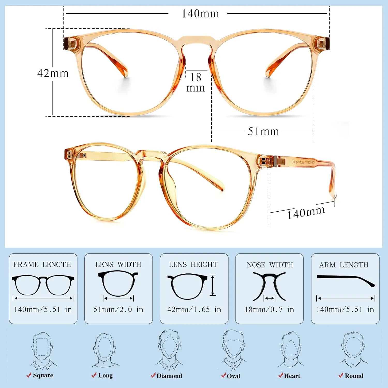 Blue Light Blocking Glasses for women/men - 4Pack Computer Reading/Gaming/TV/Phones Glasses Anti UV Glare Eyestrain