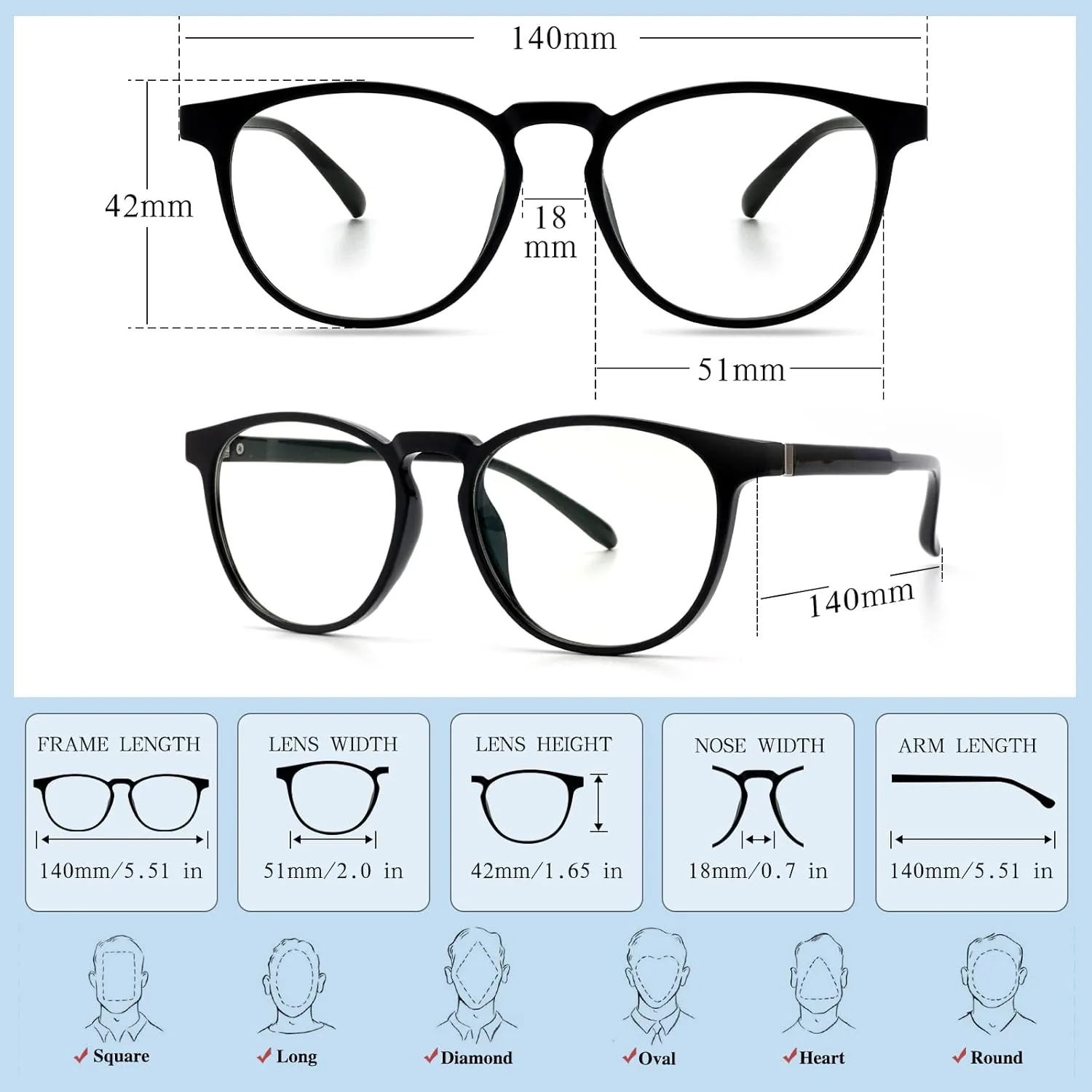 Blue Light Blocking Glasses for women/men - 4Pack Computer Reading/Gaming/TV/Phones Glasses Anti UV Glare Eyestrain