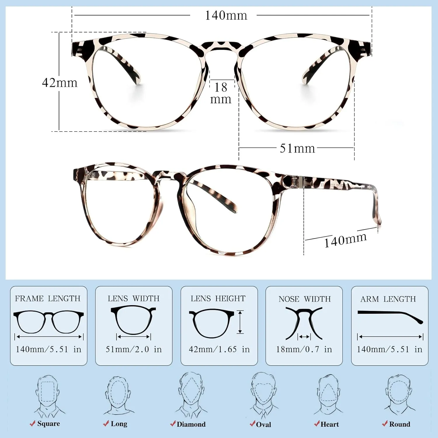Blue Light Blocking Glasses for women/men - 4Pack Computer Reading/Gaming/TV/Phones Glasses Anti UV Glare Eyestrain