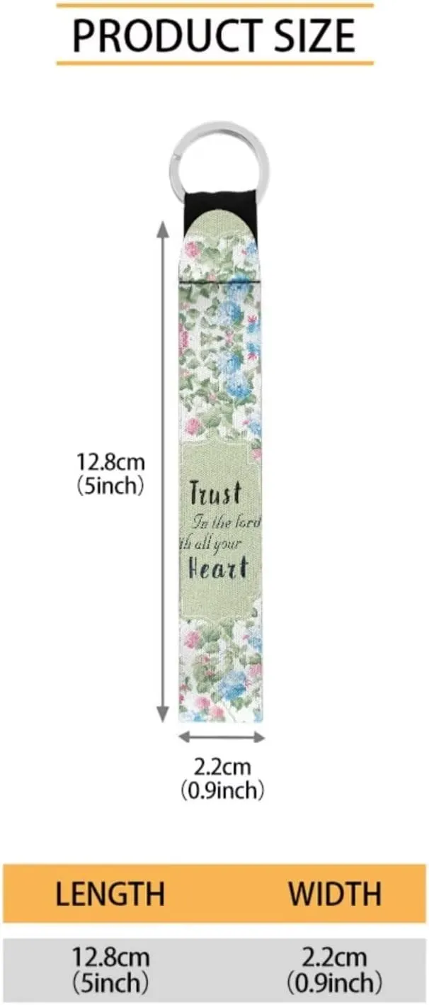 Blue Pink Floral Print Bible Carrying Cases for Womens Girls Lightweight Bible Cover Church Bag Bible Protective with Zipper Pocket Keychain for Worship School Travel Use