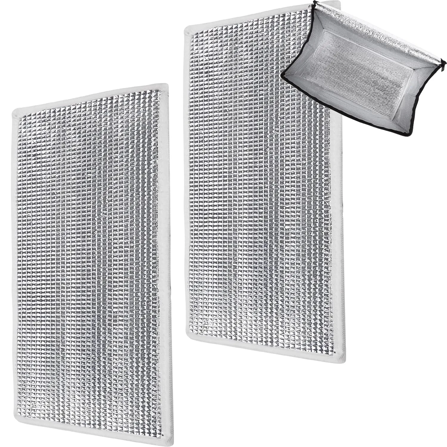 Bodaon 2PK Removable Hard Bottom for 16" W x 9" D Bag, X-Large Insulated Plate for Reusable Grocery Shopping Bags, Sturdy Supporter for Food Delivery Tote Cooler Bag, Catering for Doordash/Uber Eats