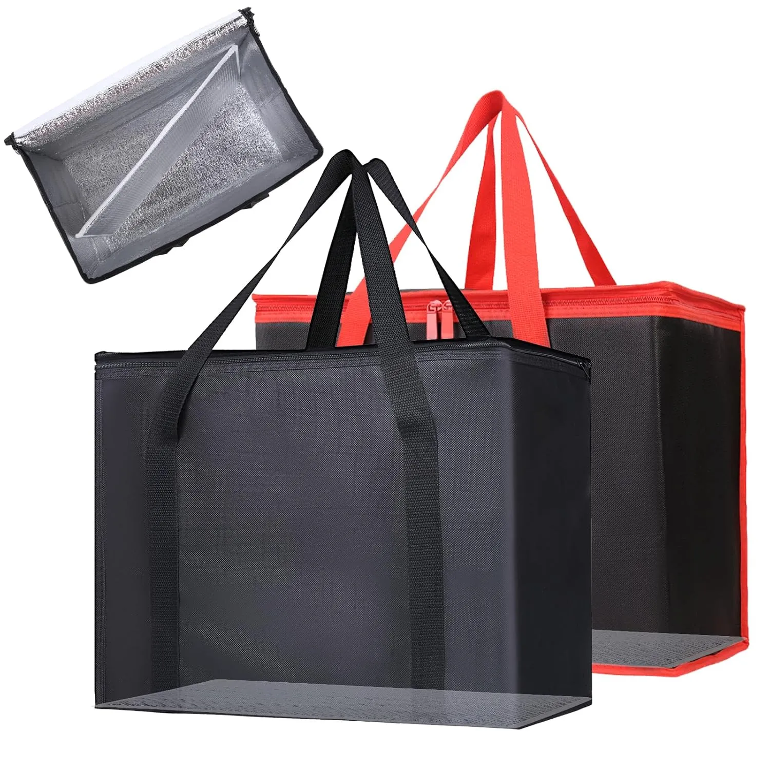 Bodaon 2PK Removable Hard Bottom for 16" W x 9" D Bag, X-Large Insulated Plate for Reusable Grocery Shopping Bags, Sturdy Supporter for Food Delivery Tote Cooler Bag, Catering for Doordash/Uber Eats