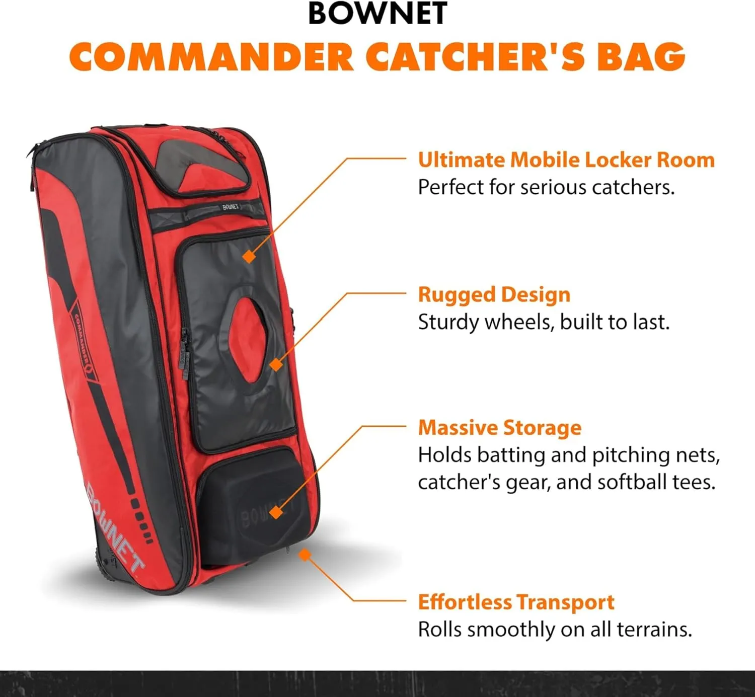 Bownet the Commander' Ultimate Catcher's Bag