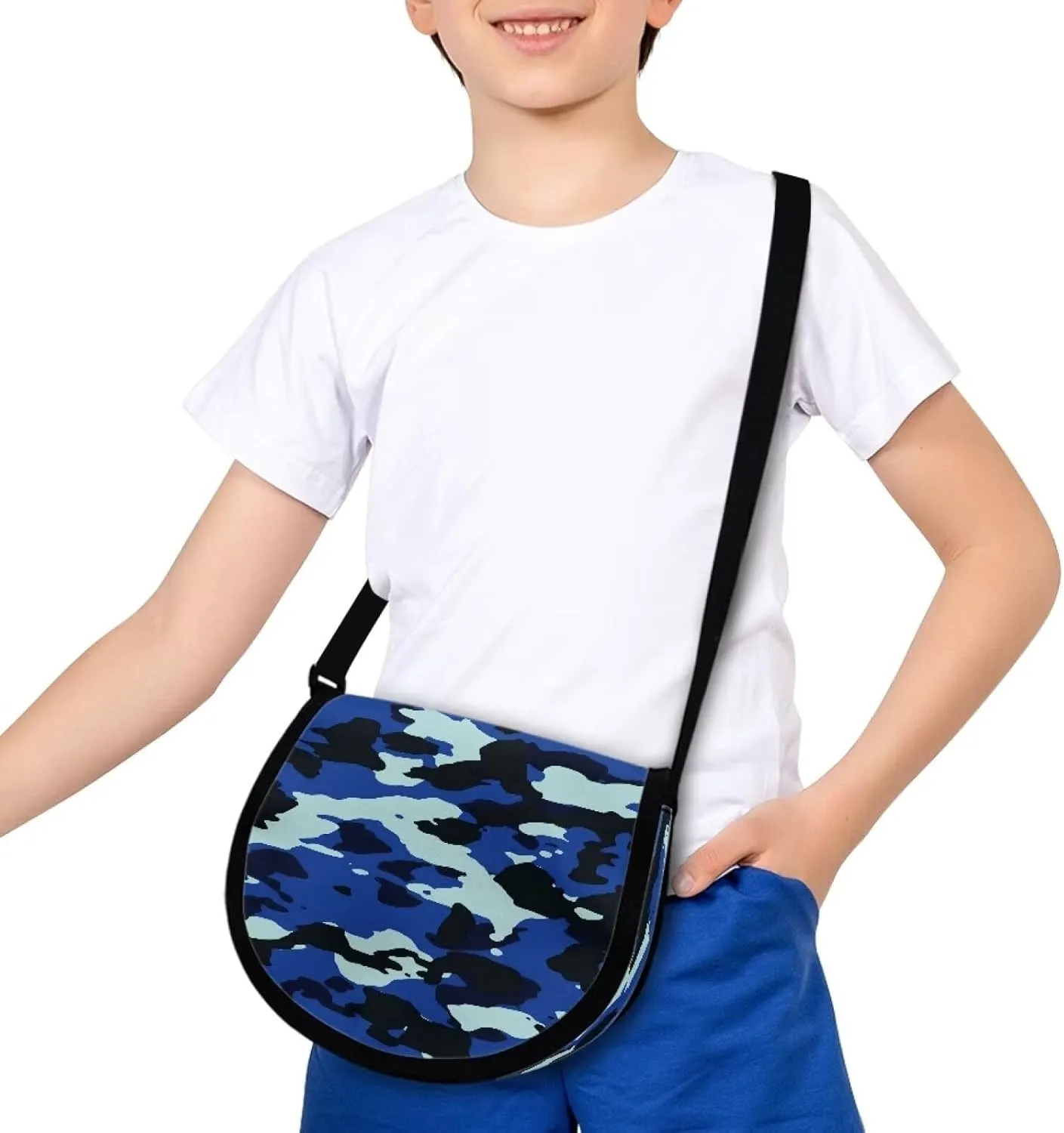 Boys Messenger Bag for Kids Age 6-12 Years Casual Lightweight Fashion Camouflage Crossbody Bags