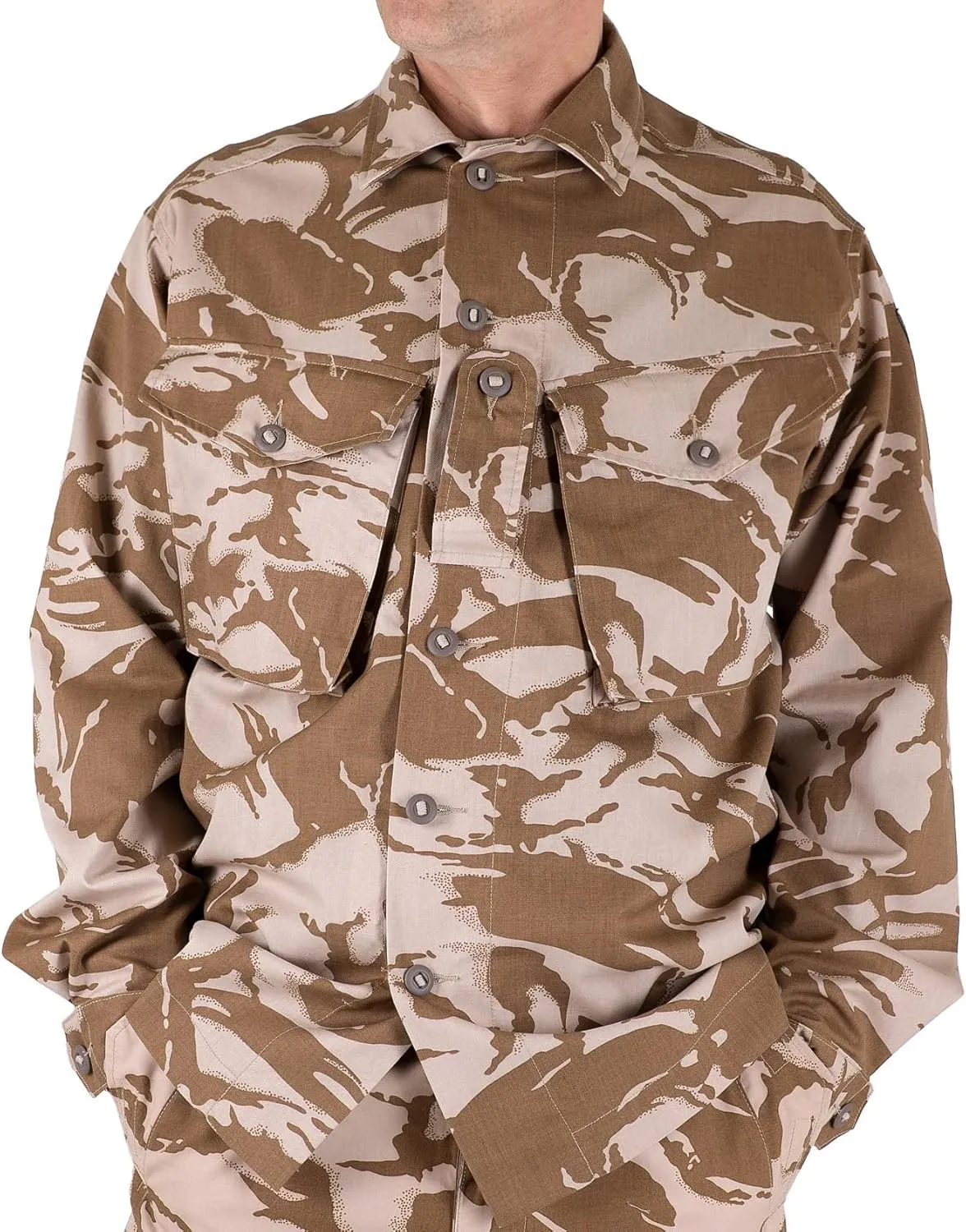 British Army Jacket Combat Tropical Desert Camouflage Shirts Men DPM Camo Lightweight Military Surplus Issue