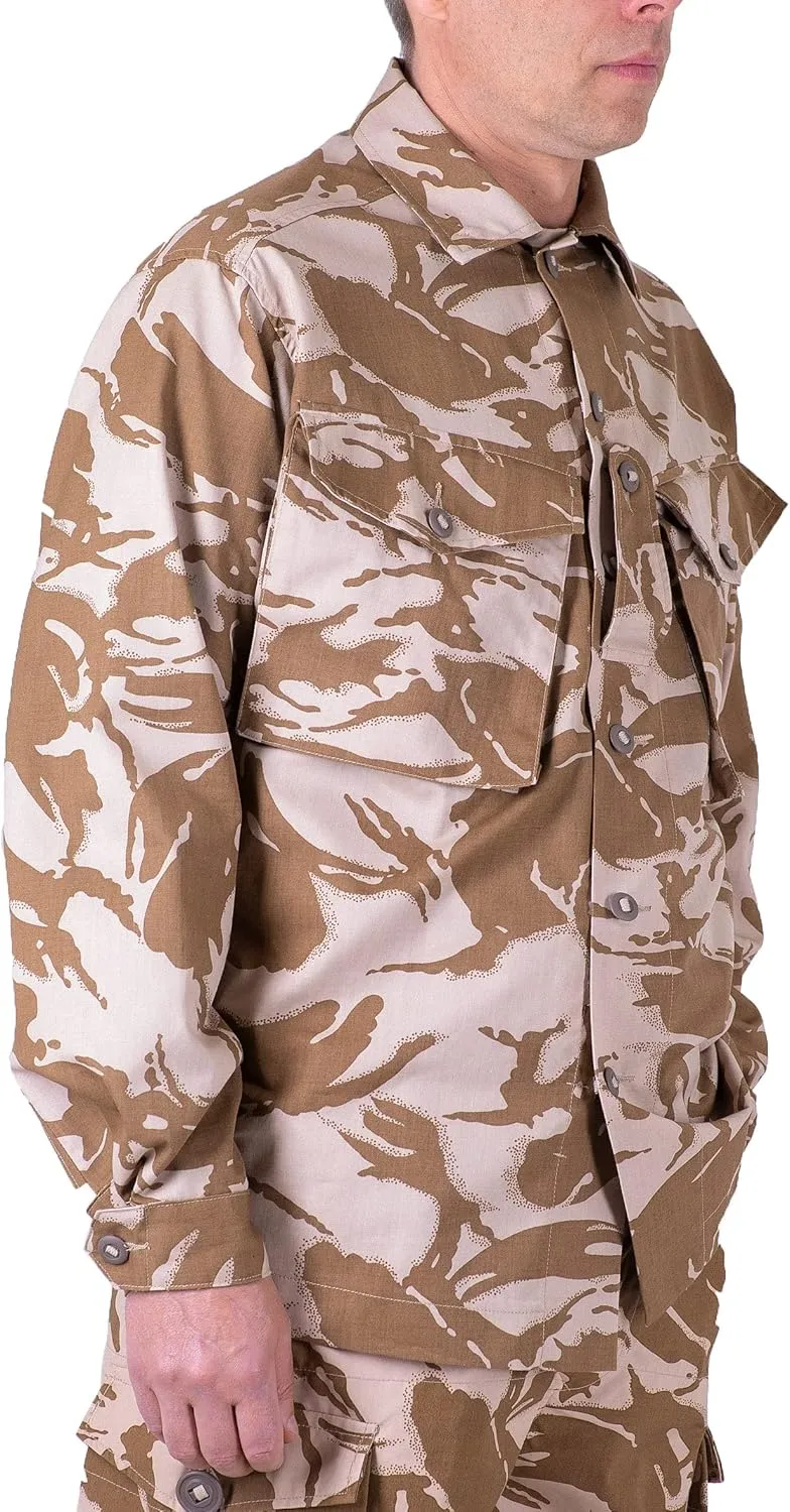British Army Jacket Combat Tropical Desert Camouflage Shirts Men DPM Camo Lightweight Military Surplus Issue