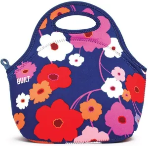 Built Gourmet Getaway Neoprene Lunch Bag - Insulated, Reusable, & Machine-Washable Lunch Tote for Hot and Cold Food Storage, Lightweight & Reusable - One Size (Lush Flower)