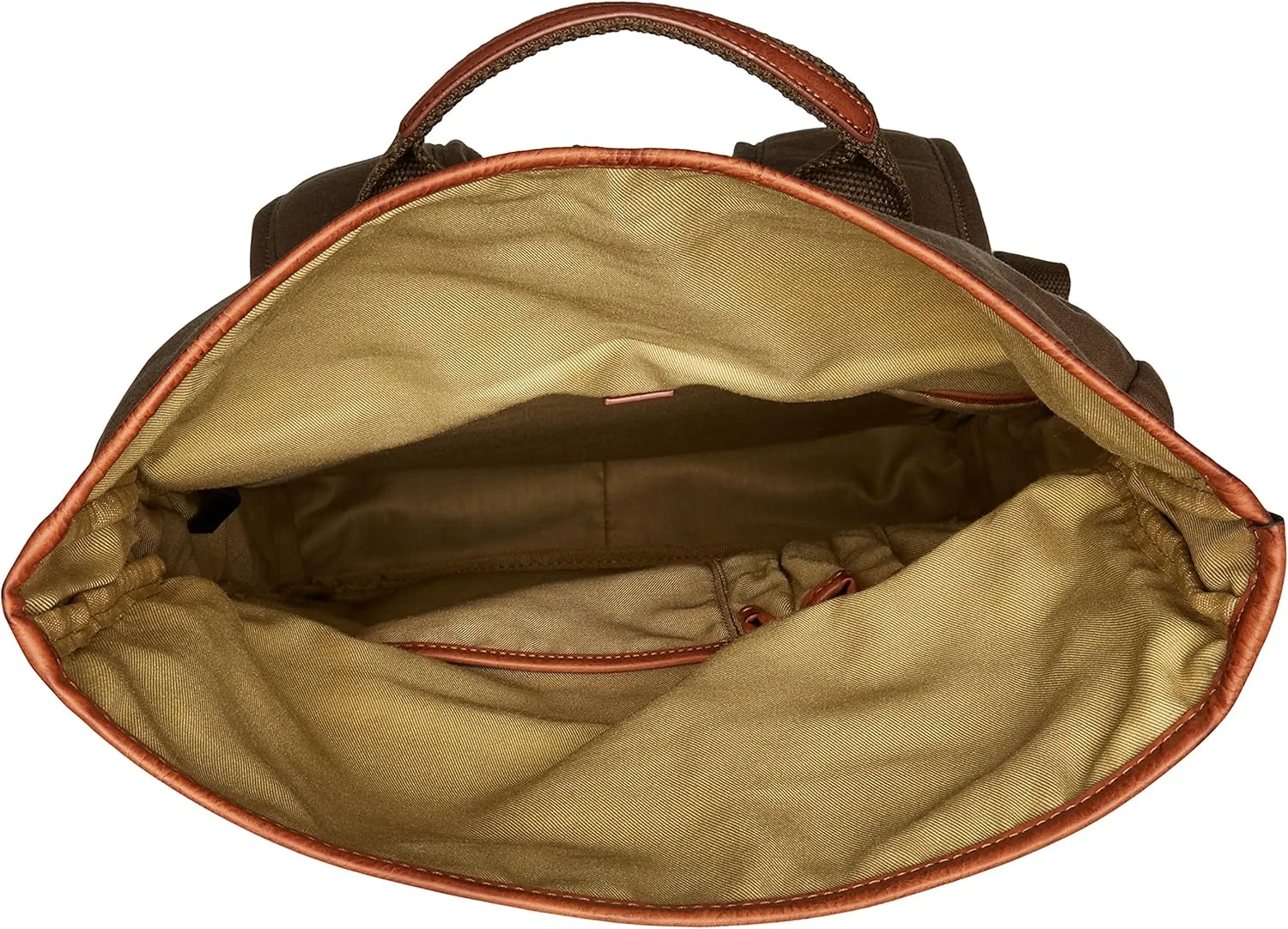 Buxton Men's Expedition Ii Huntington Gear Fold-Over Canvas Backpack, Olive, One Size