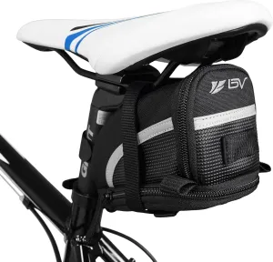 BV Bicycle Strap-On Saddle Bag with perfect Size I With reflective for a Safety ride I Seat Bag, Cycling Bag - Bike Bag for all our essentials, bike bags for bicycles, bike seat bag