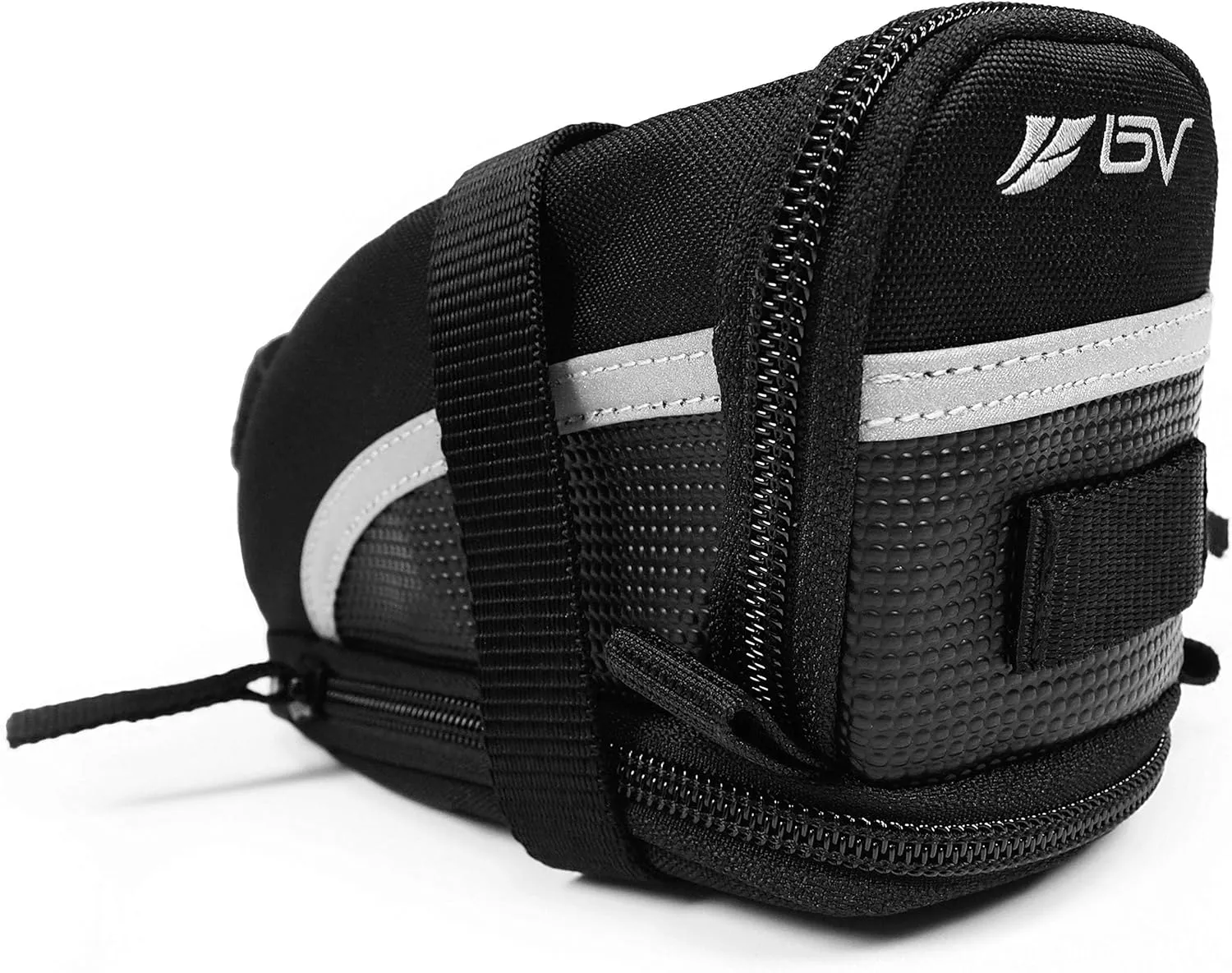 BV Bicycle Strap-On Saddle Bag with perfect Size I With reflective for a Safety ride I Seat Bag, Cycling Bag - Bike Bag for all our essentials, bike bags for bicycles, bike seat bag