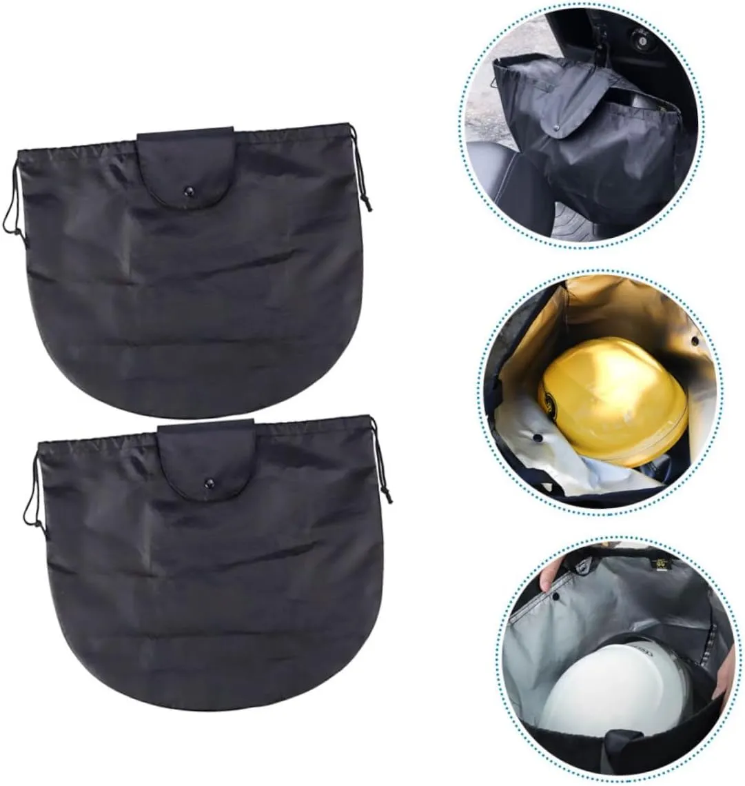 Cabilock 2sets Welding Bag Drawstring Storage for Motorcycle Helmets for Travel 2pcs*2