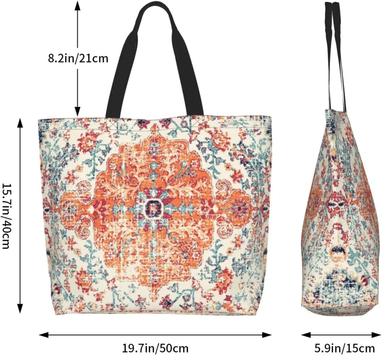 Camouflage Camo Large Tote Bag Casual Shoulder Bags Reusable Grocery Handbag For Women Travel Shopping Gym
