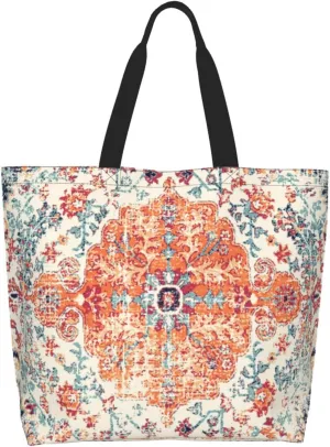 Camouflage Camo Large Tote Bag Casual Shoulder Bags Reusable Grocery Handbag For Women Travel Shopping Gym