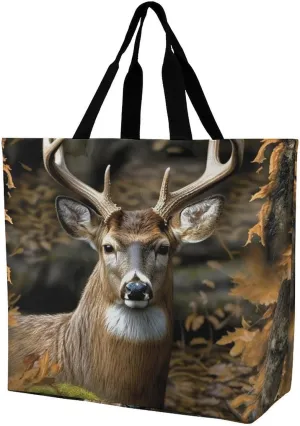 Camouflage Deer Crossbody Bag Women's Fashion Tote Bag Shoulder Tote Bag Versatile Travel Shoulder Bag Fitness Tote Bag for Fitness Trips Out