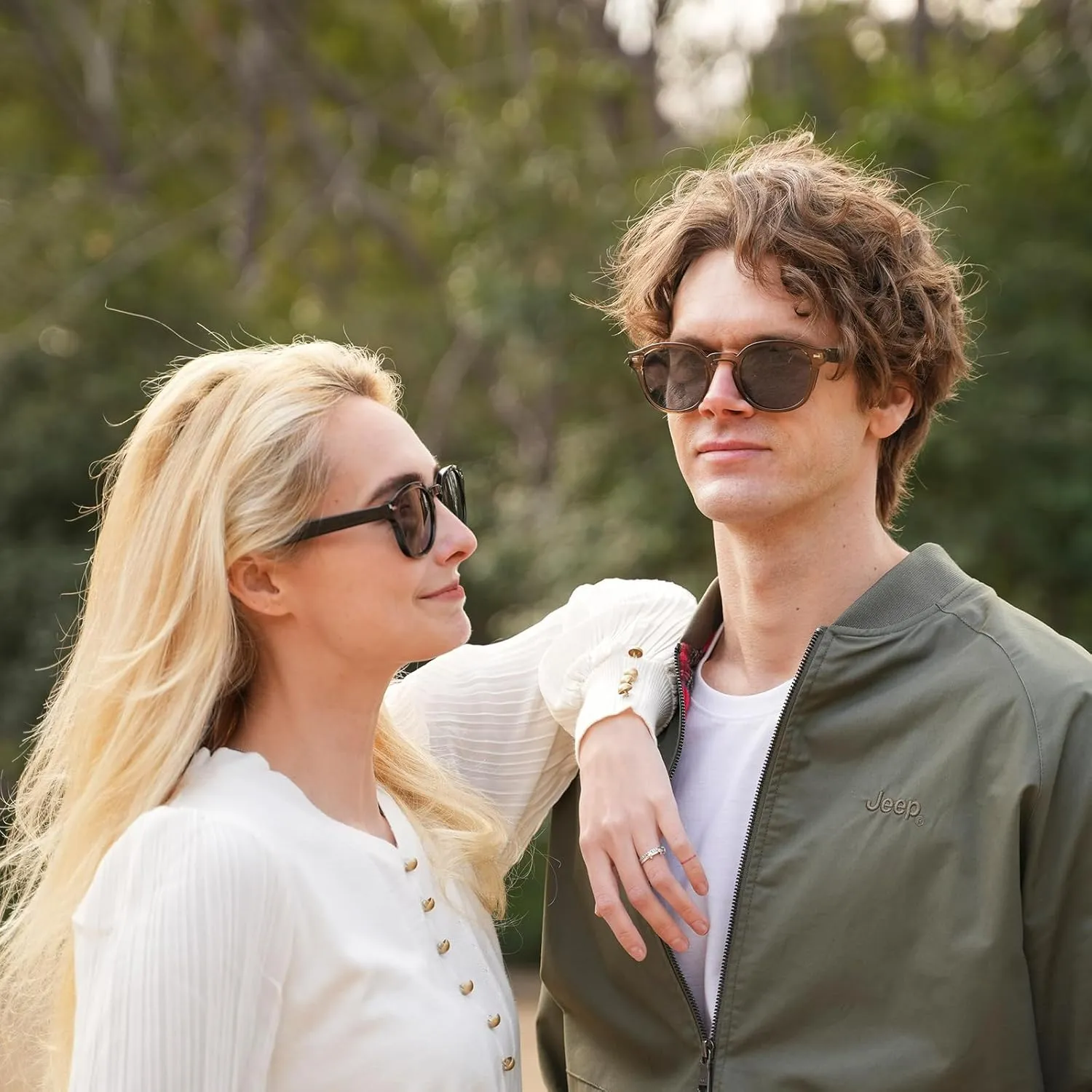 CARA Superb Vintage Polarized Sunglasses for Men Women, Durable Acetate Round Thick Frame TAC Sun Lens