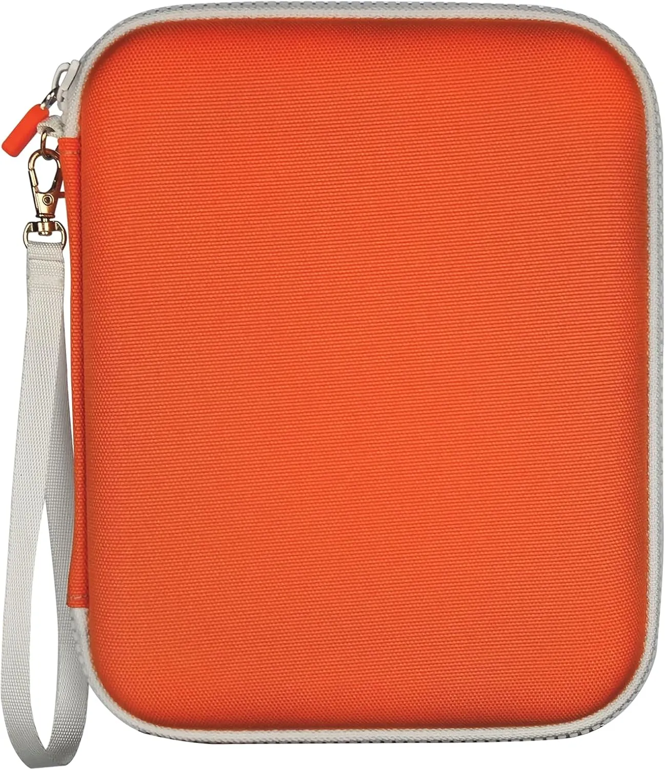 Card Holder for YOTO Player Cards - 120 Pockets Portable Binder with Zipper, Carry Strap & Sleeves for Yoto Player/Mini Audiobook Cards, Travel-Friendly Hard Storage Organizer（Orange）