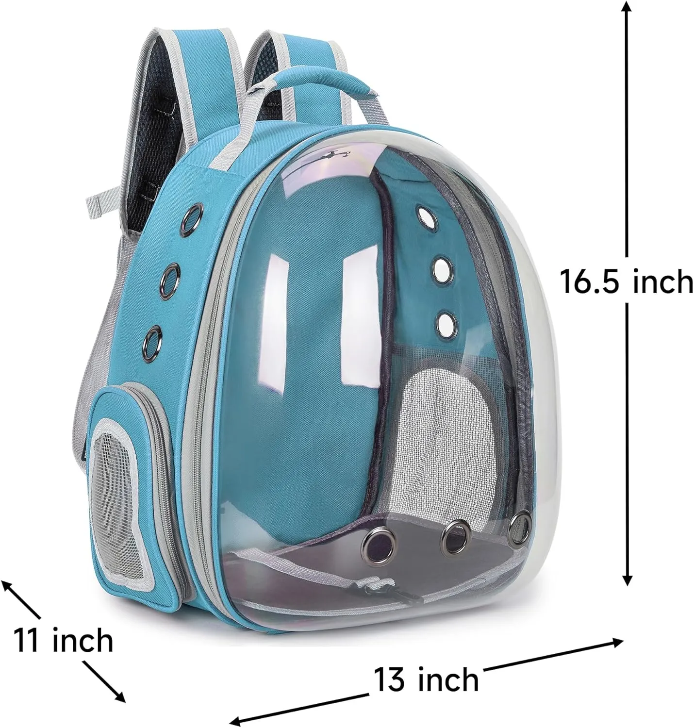 Cat Bubble Backpack Carrier for Small Medium Dogs Cats Carrying Bag, Airline Approved Pet Travel Carrying Bag Dog Hiking Walking Outdoor Backpack (Blue)