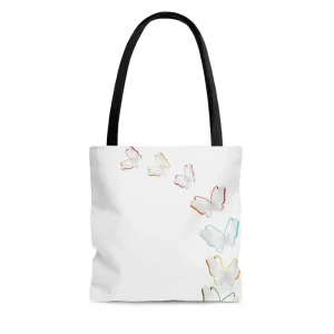 Chic Vibrant Butterflies Tote Bag