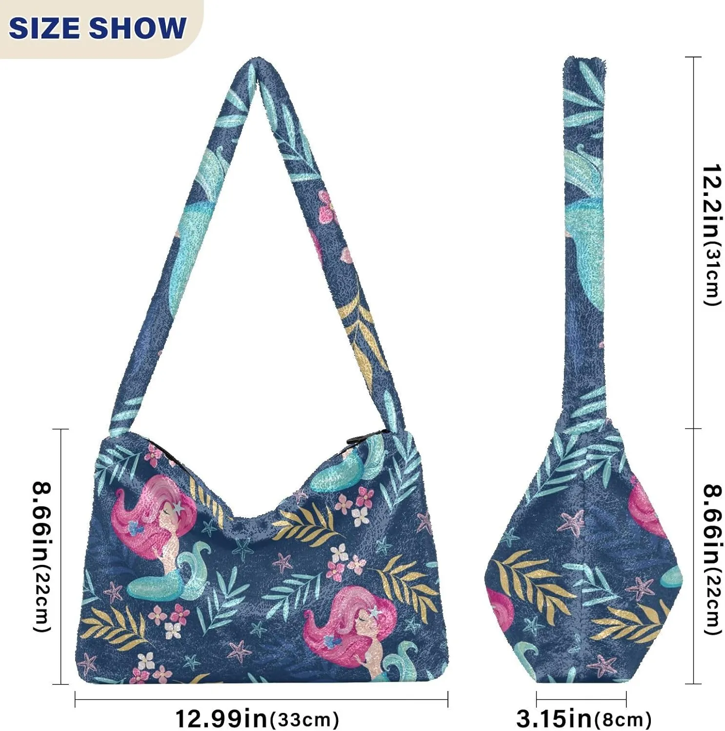 Classic Vintage Flower on Shoulder Bag, Shoulder Hand Bag, Book Totes for Women