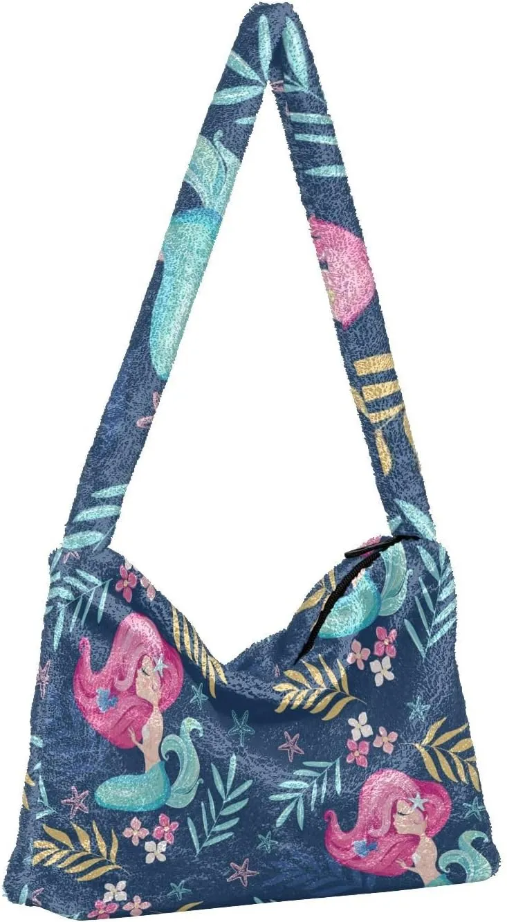 Classic Vintage Flower on Shoulder Bag, Shoulder Hand Bag, Book Totes for Women
