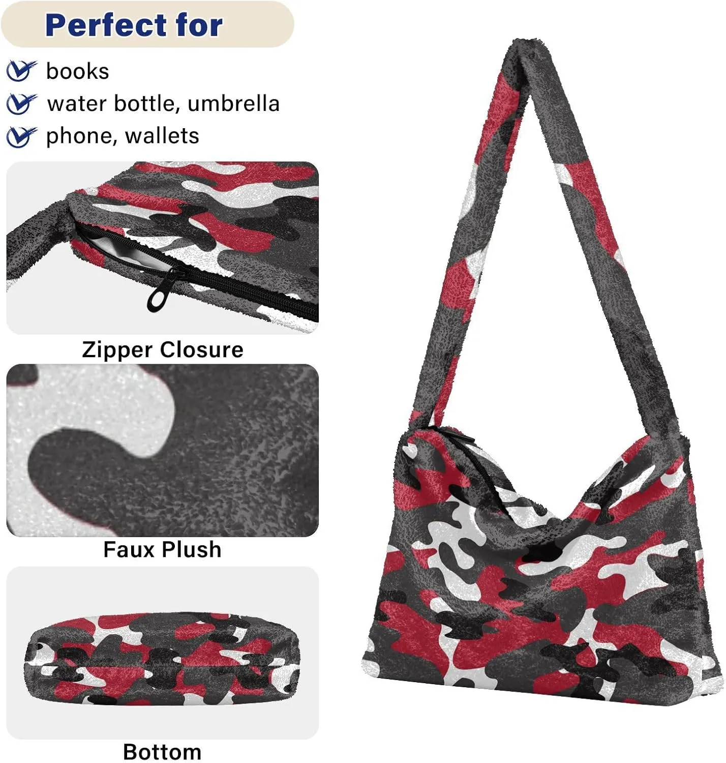 Classic Vintage Flower on Shoulder Bag, Shoulder Hand Bag, Book Totes for Women