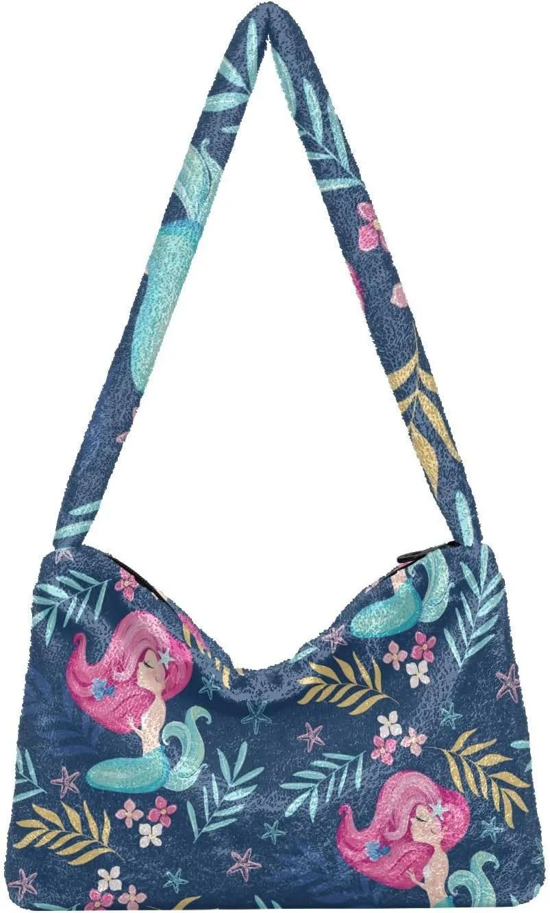 Classic Vintage Flower on Shoulder Bag, Shoulder Hand Bag, Book Totes for Women
