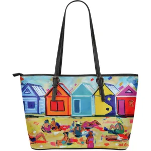 Colored barns Large Tote Bag